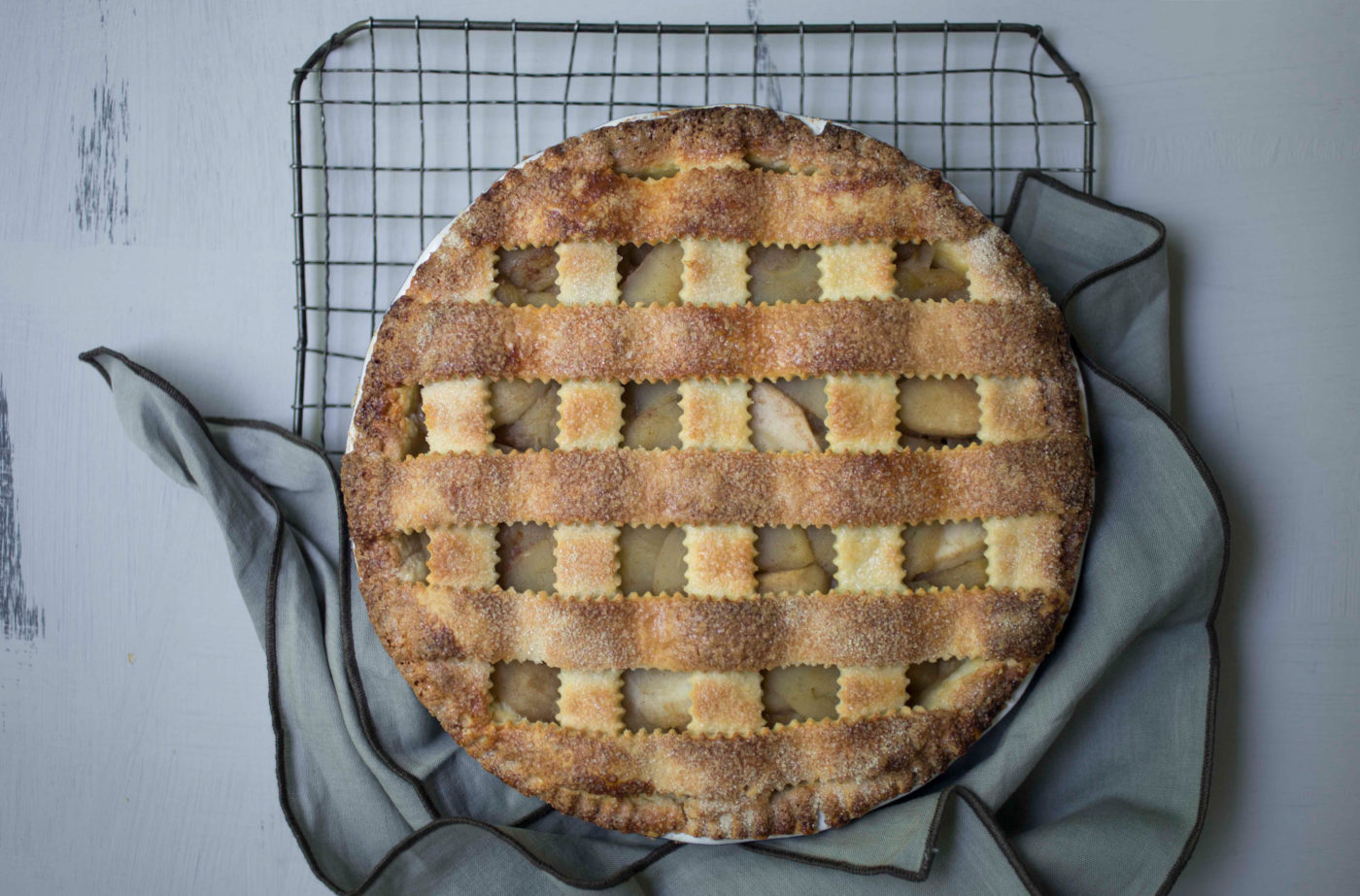 Author and photographer Robyn Lea recreated Pollock's apple pie
